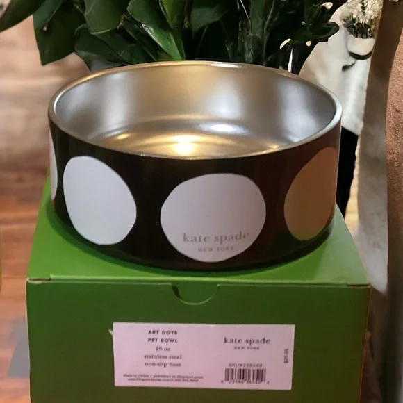 🌸Kate Spade Dog Bowl 16 Oz - Picture 1 of 6